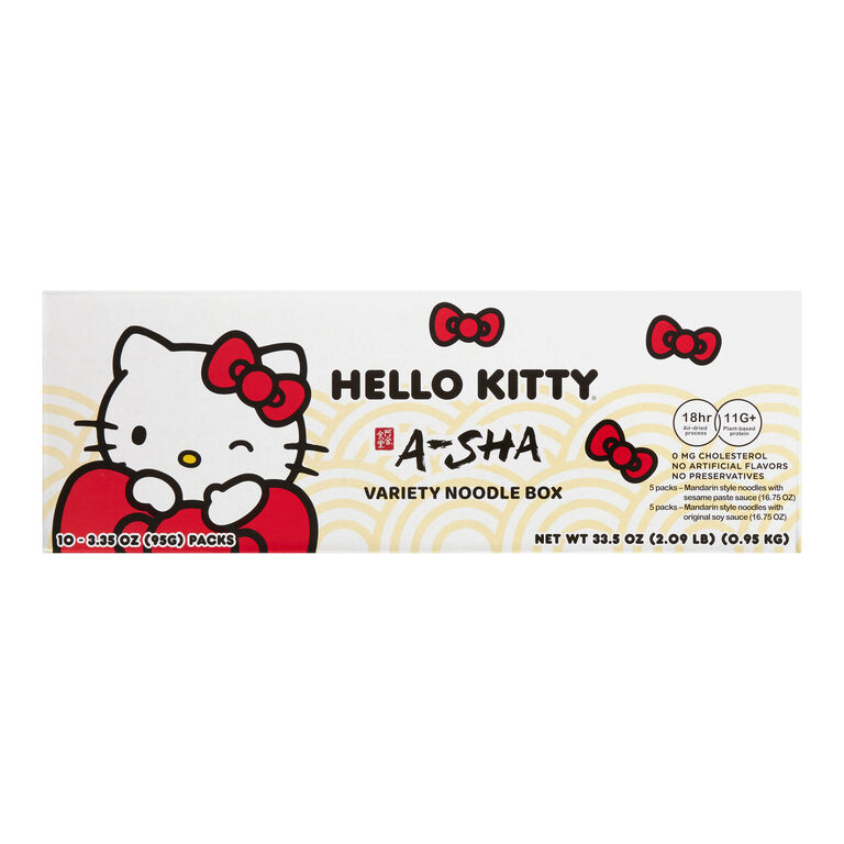 A-Sha Hello Kitty Ramen Variety Box 10 Pack image number 1