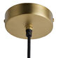 Zuri Hammered Brass Dome Pendant Lamp image number 3