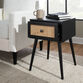 Mia Cane Front End Table with Drawer image number 1