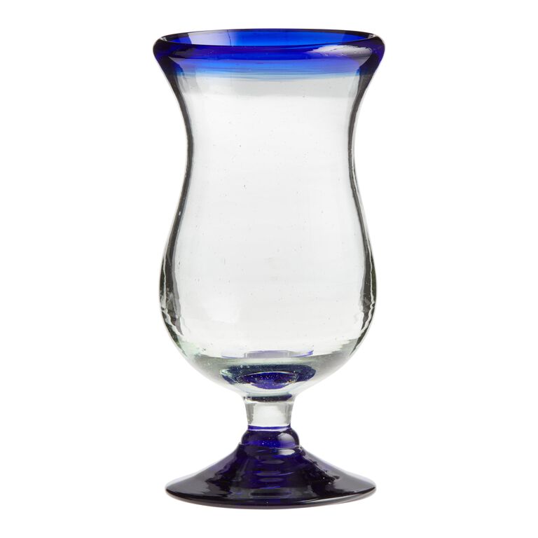 Rocco Blue Hurricane Glass image number 1