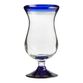 Rocco Blue Hurricane Glass