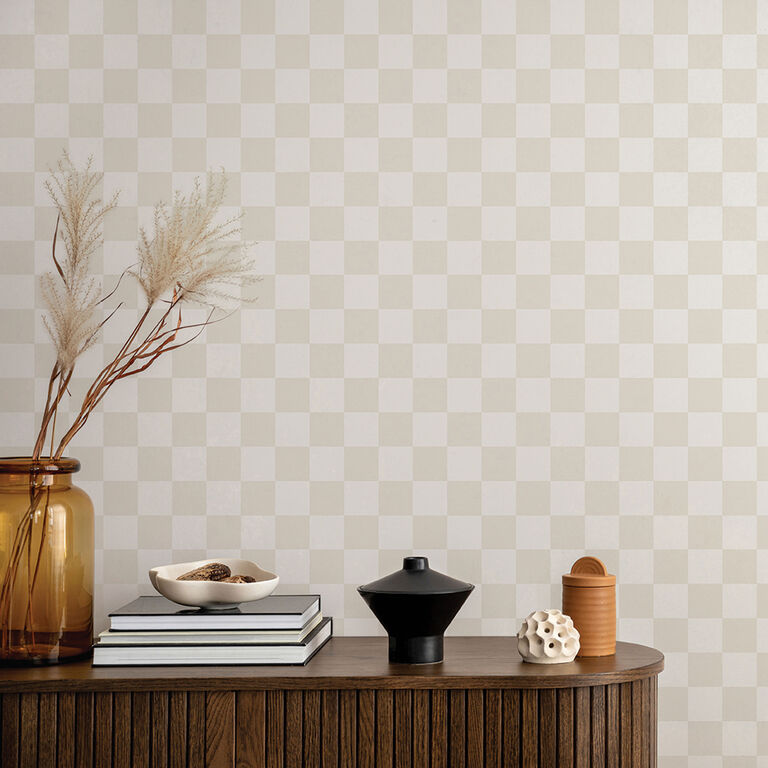 Checker Print Peel And Stick Wallpaper image number 4