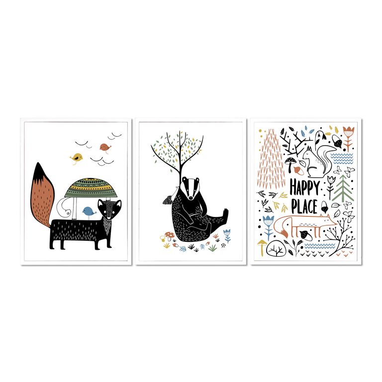 Forest Happy Place By Milica Apostolovic Wall Art 3 Piece image number 1