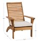 Kapari Natural Acacia Wood Outdoor Chair with Cushion image number 3