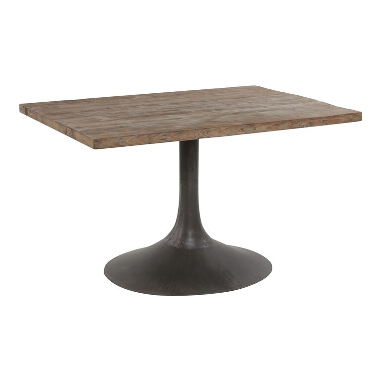 Gibson Reclaimed Pine and Metal Dining Table image number 1