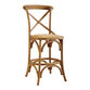 Syena Gray Wood and Rattan Counter Stool image number 0