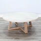 Lanyard Round Gray and Natural Wood Two Tone Coffee Table image number 2