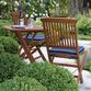 Cavallo 3 Piece Outdoor Bistro Set With Blue Cushions image number 4