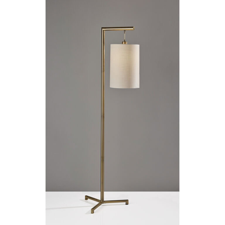 Yves Antique Brass Hanging Shade Floor Lamp image number 5