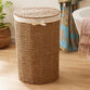 Trista Round Seagrass Laundry Hamper With Liner And Lid image number 1