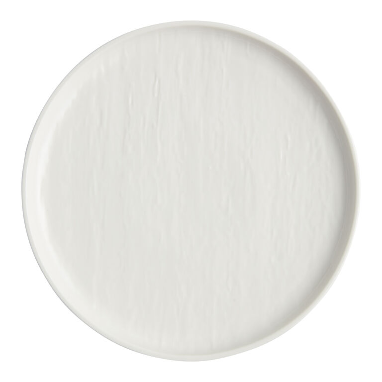 Stella White Textured Dinner Plate image number 1