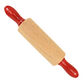 Mini Red and Natural Wood Rolling Pin image number 0