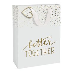 Large White and Gold Better Together Gift Bag