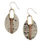 Hammered Silver Drop Earrings image number 0