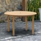 Grenada Round Eucalyptus Wood Outdoor Dining Table image number 1