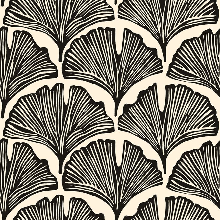 Ginkgo Leaf Feather Palm Peel And Stick Wallpaper image number 1