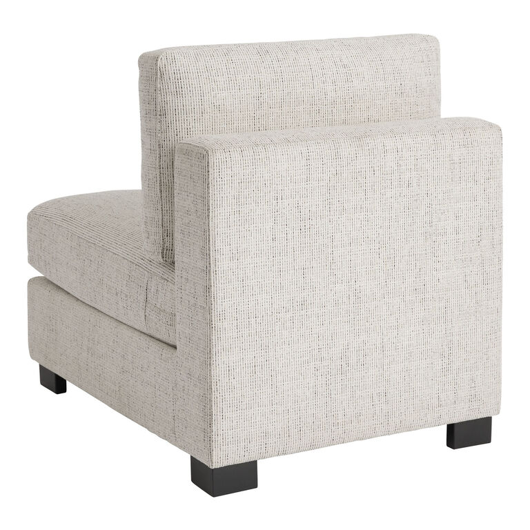 Hayes Cream Modular Sectional Armless Chair image number 4