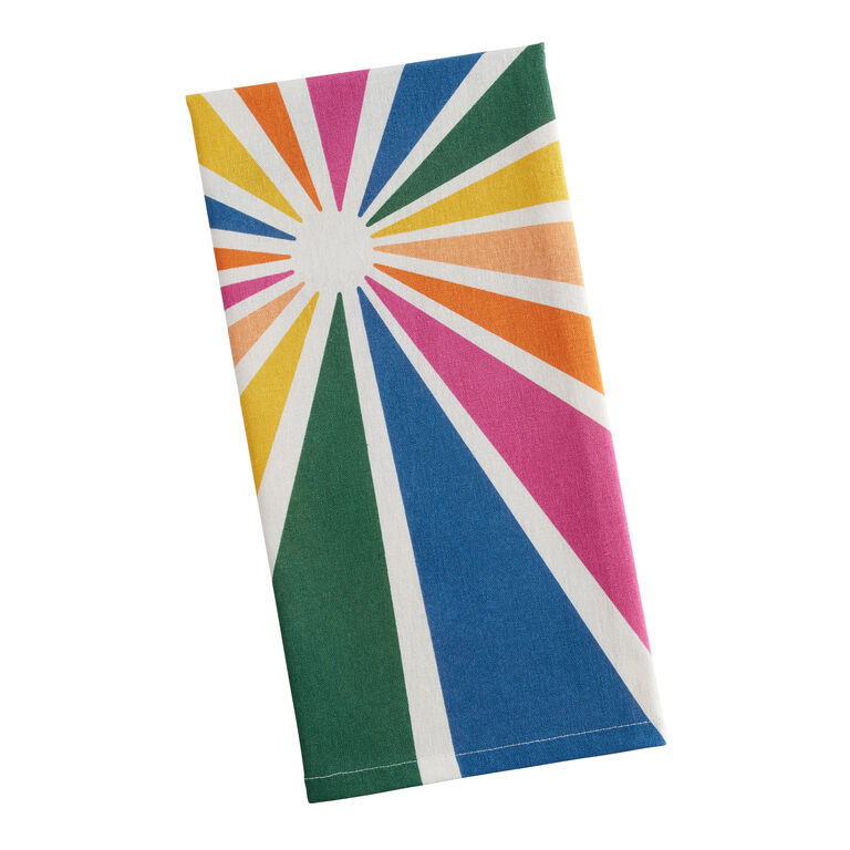 Rainbow Burst Cotton Table Linen Collection image number 3