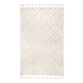 Deandra Off White Diamond And Dot Wool Area Rug image number 0