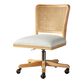 Kent Rattan Back Upholstered Office Chair image number 0