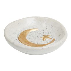 Moon and Star Ceramic Incense Holder