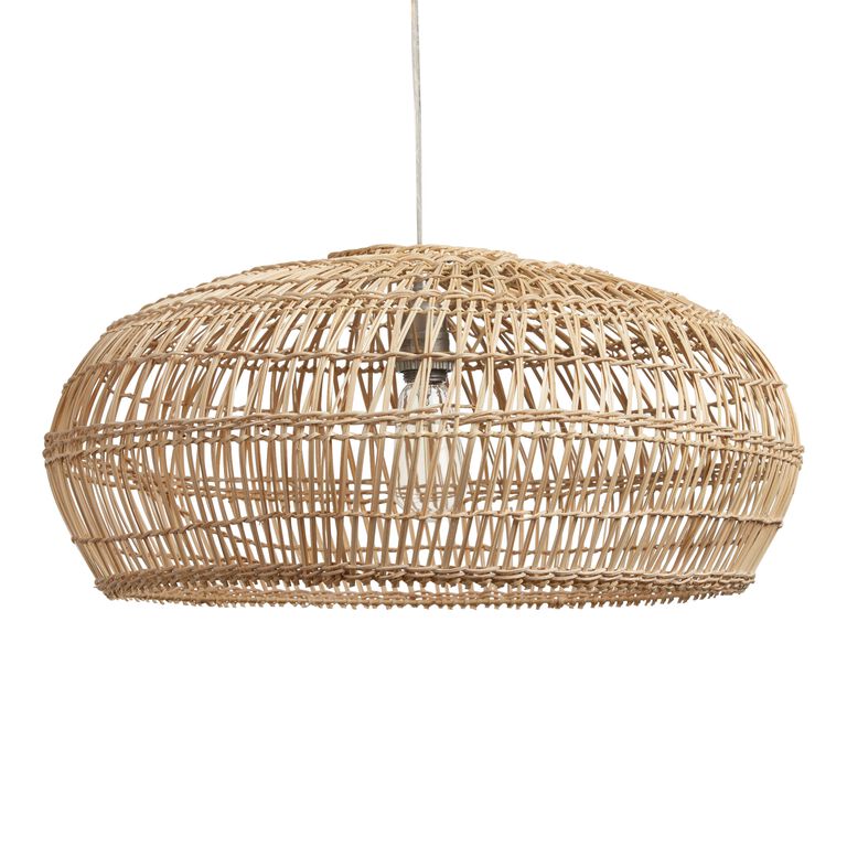 Bamboo Open Weave Orb Pendant Shade image number 1