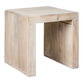 Haven Square Whitewash Mango Wood End Table image number 0