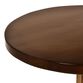 Lynwood Round Wood and Gold Adjustable Side Table image number 2