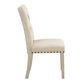 Addison Natural Tufted Upholstered Dining Chair Set of 2 image number 2