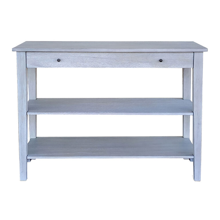 Evans Wood Console Table with Shelves image number 1