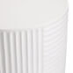 Ayda Round White Cement Ribbed Outdoor Side Table image number 2