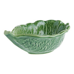 Green Cabbage Figural Dip Bowl