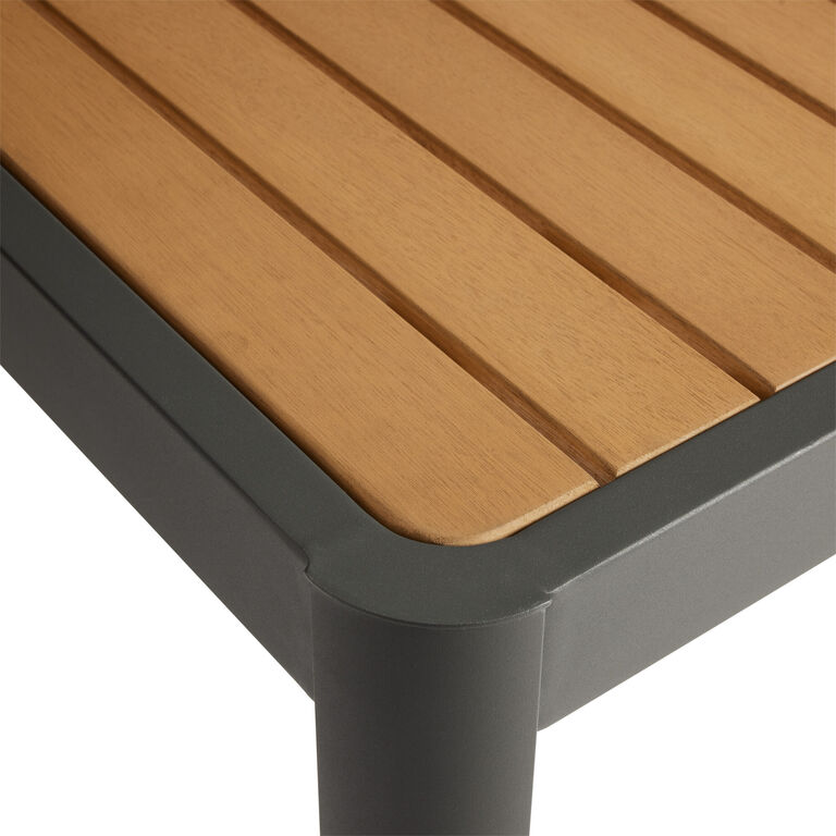 Palma Sur Eucalyptus Wood and Metal Outdoor Dining Table image number 4