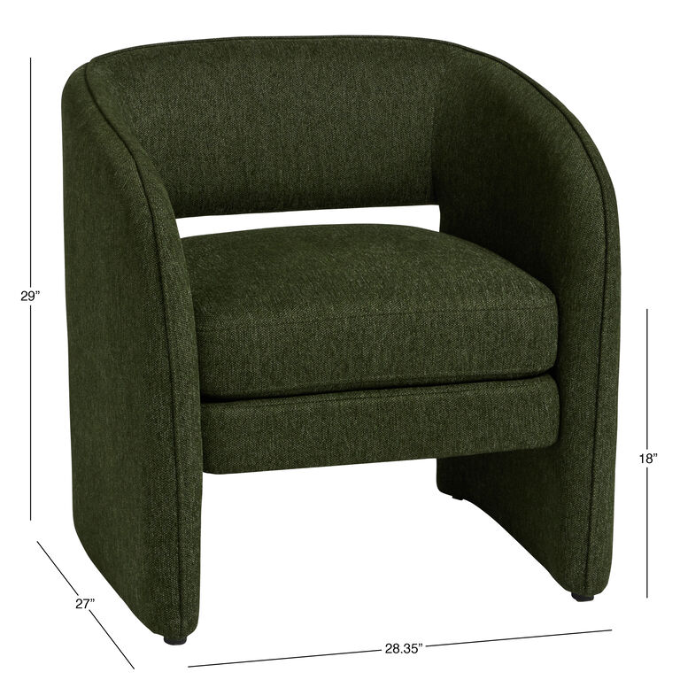 Mariano Curved Cutout Back Upholstered Chair image number 6