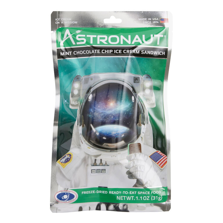 Astronaut Mint Chocolate Chip Freeze Dried Ice Cream Bar image number 1