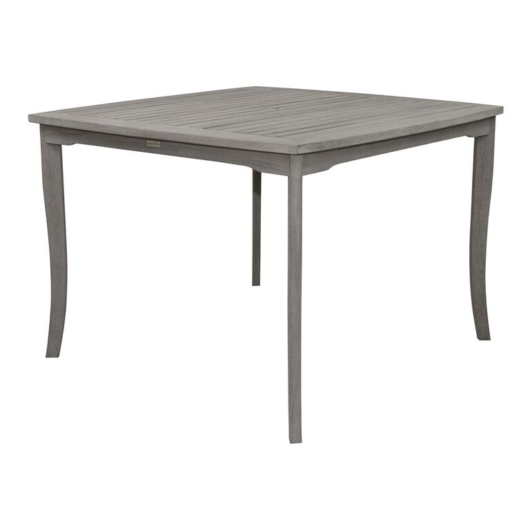 Square Gray Eucalyptus Helena Outdoor Dining Table image number 1