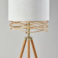 Caroga Rattan and Wood Tripod Floor Lamp image number 2