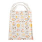 Yellow And White Illustrated Pasta Canvas Tote Bag image number 0