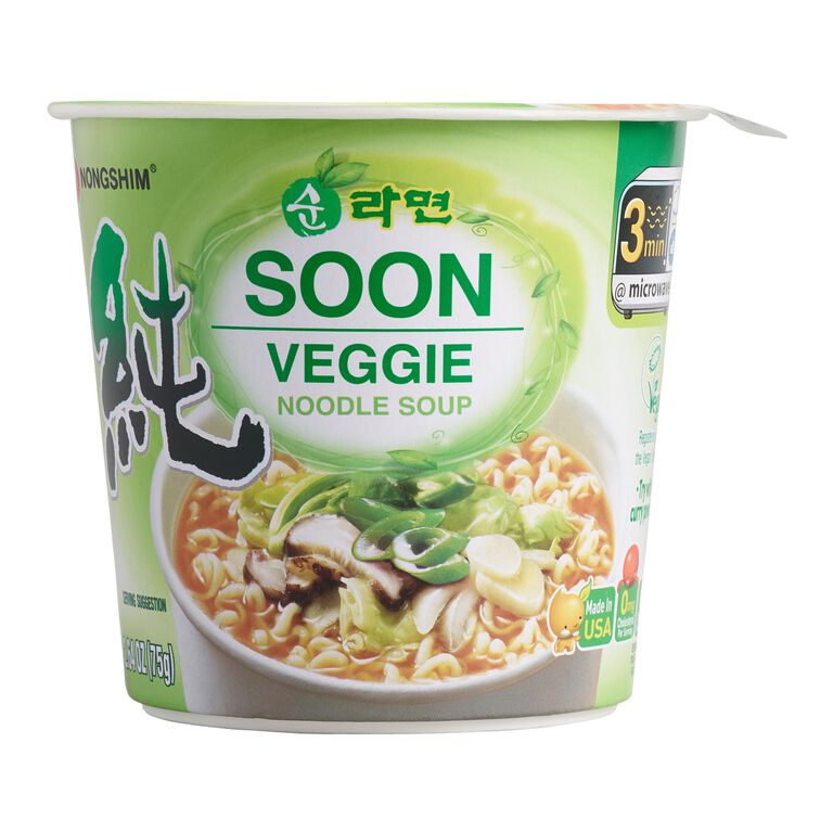 Nongshim Soon Veggie Noodle Soup Cup image number 1