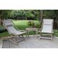Yesenia Gray Eucalyptus Sling Outdoor Chair With Ottoman image number 1