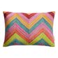 Multicolor Woven Chevron Indoor Outdoor Lumbar Pillow image number 0