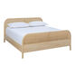 Leith Wood and Rattan Cane Platform Bed image number 0