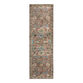 Ezra Terracotta and Blue Persian Style Washable Area Rug image number 2