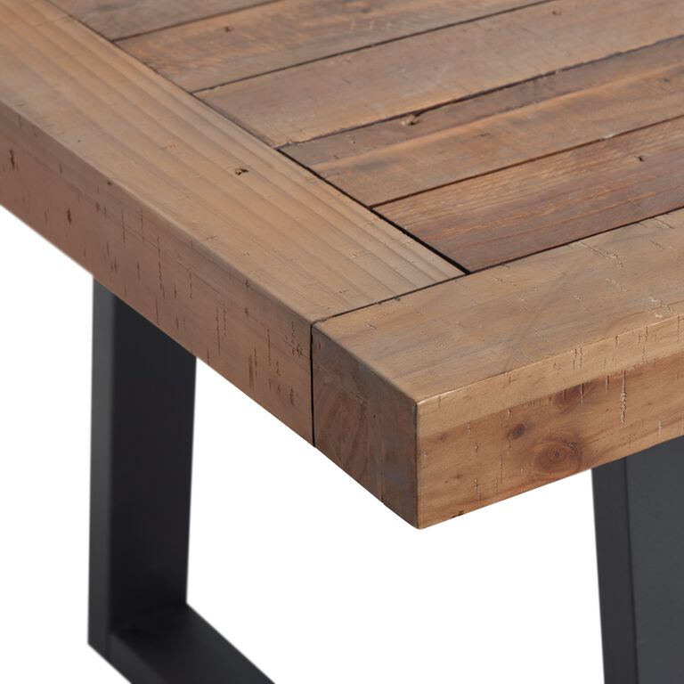 Alain Reclaimed Pine Wood Dining Table image number 3