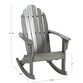 Slatted Wood Adirondack Rocking Chair image number 3