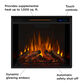 Arcti Black Steel Electric Fireplace with Shelf image number 3