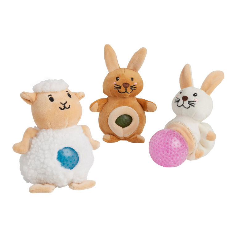 Jellyroos Lamb and Bunny Plush Squeeze Toys Set of 3 image number 2