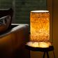 Alana White Laser Cut Fabric Cylinder Accent Lamp image number 2