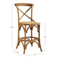 Syena Gray Wood and Rattan Counter Stool image number 3
