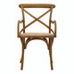 Syena Gray Wood and Rattan Armchair image number 1